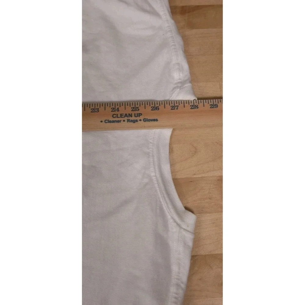 Banana Republic Medium Vintage 80s Pocket T White Shirt Lizard Map Outdoors USA